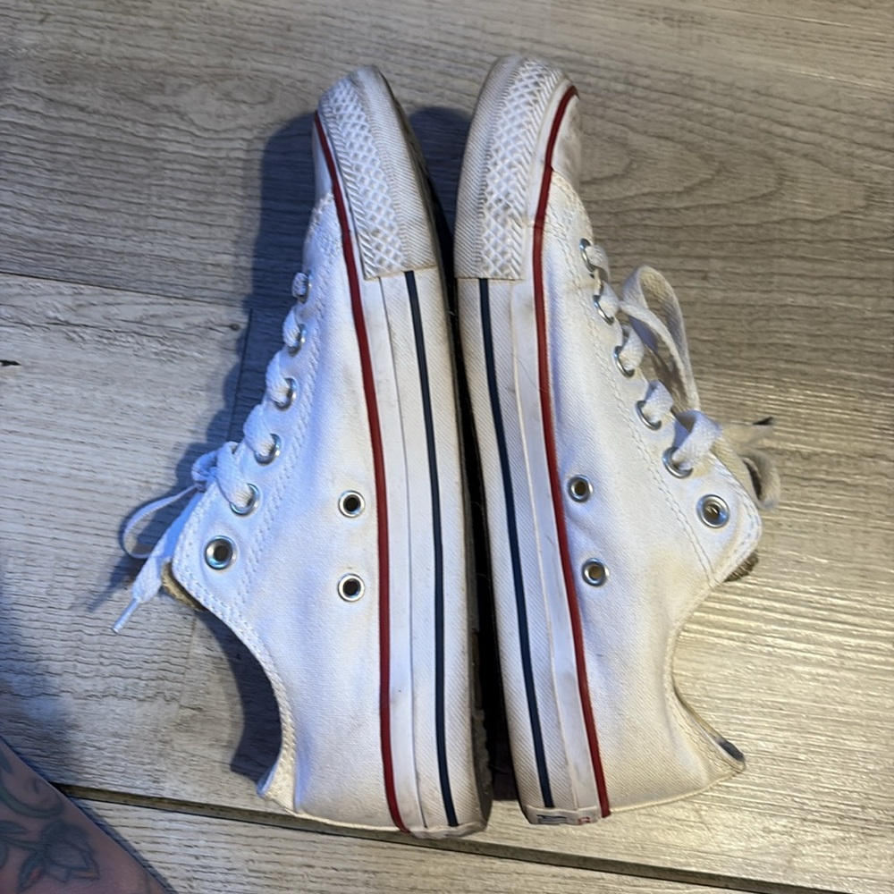 Converse All Star White Canvas Shoes women’s 7.5 / men’s 5.5 - Picture 9 of 11